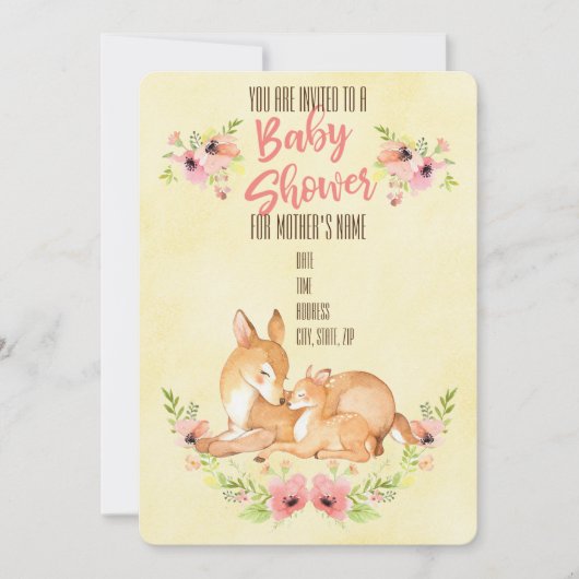 Invitation Baby shower (Devant)