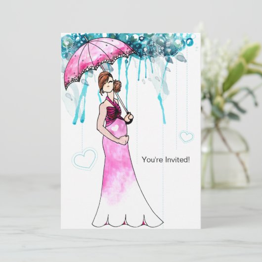 Invitation Baby shower (Debout devant)