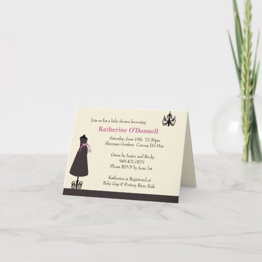 Invitation Baby shower (Devant)