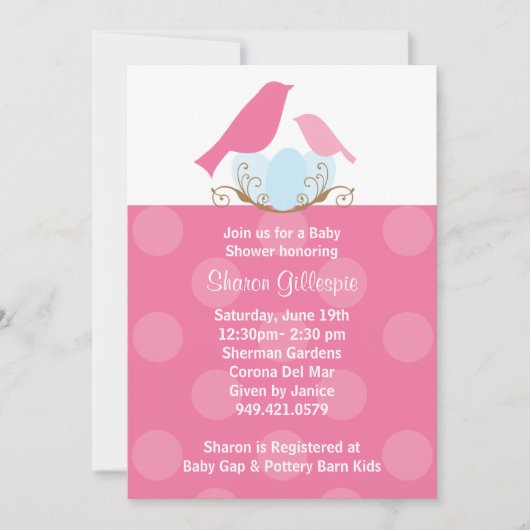 Invitation baby shower (Devant)