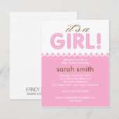 Invitation Baby shower (Devant / Derrière)