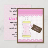 Invitation baby shower (Devant / Derrière)