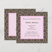 Invitation Baby shower (Devant / Derrière)