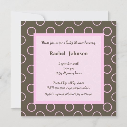 Invitation Baby shower (Devant)