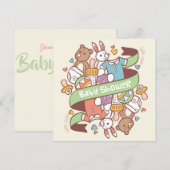 Invitation baby shower (Devant / Derrière)