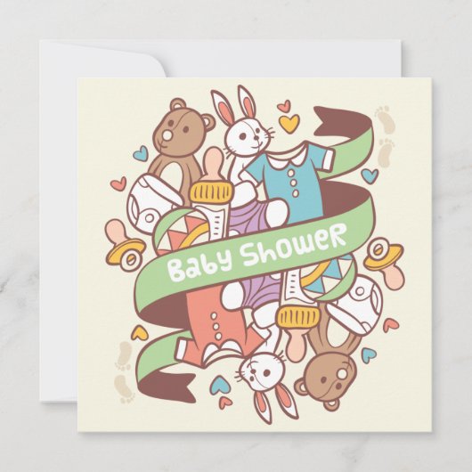 Invitation baby shower (Devant)
