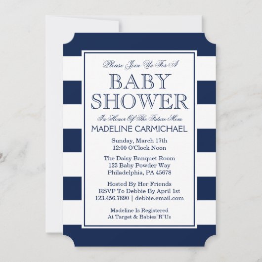 Invitation Baby shower (Devant)