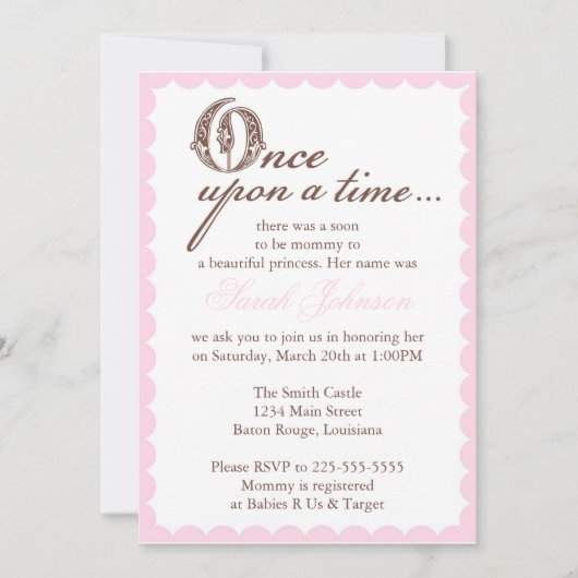 Invitation Baby shower (Devant)