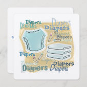 Invitation Baby shower (Devant / Derrière)