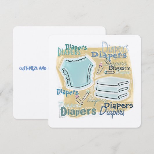 Invitation Baby shower (Devant / Derrière)