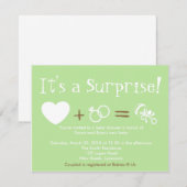 Invitation Baby shower (Devant / Derrière)