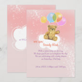 Invitation Baby shower (Devant / Derrière)