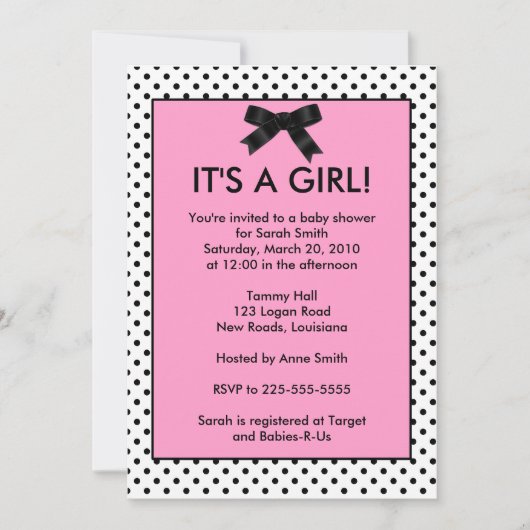 Invitation Baby shower (Devant)