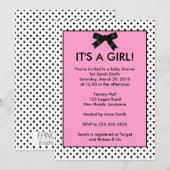 Invitation Baby shower (Devant / Derrière)
