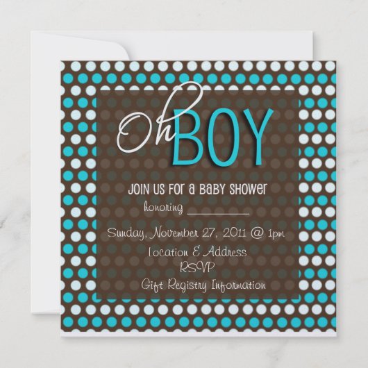 Invitation Baby shower (Devant)