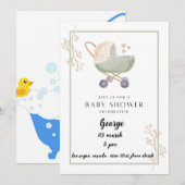 Invitation baby shower (Devant / Derrière)
