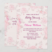 Invitation baby shower (Devant / Derrière)