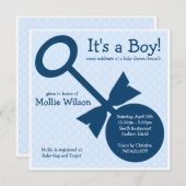 Invitation Baby shower (Devant / Derrière)