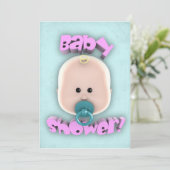 Invitation Baby shower (Debout devant)