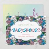 Invitation Baby shower (Devant / Derrière)