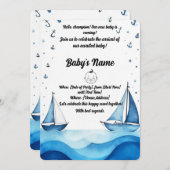 Invitation baby shower (Devant / Derrière)