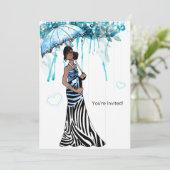 Invitation Baby shower (Debout devant)