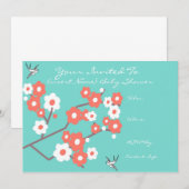 Invitation Baby shower (Devant / Derrière)