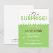 Invitation Baby shower (Devant / Derrière)