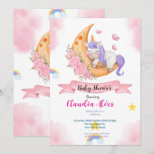Invitation Baby shower (Devant / Derrière)