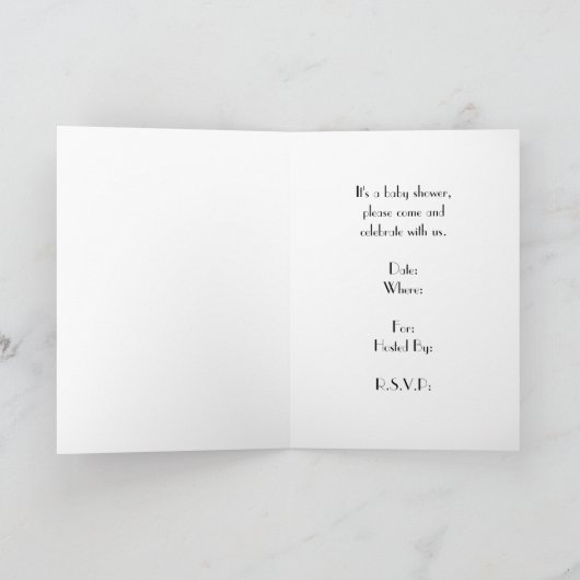 Invitation baby shower (Intérieur)