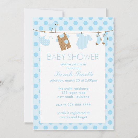 Invitation Baby shower (Devant)