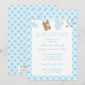 Invitation Baby shower (Devant / Derrière)