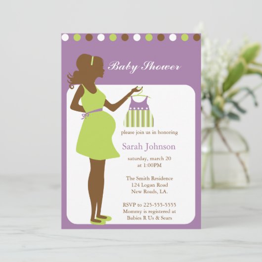 Invitation Baby shower (Debout devant)