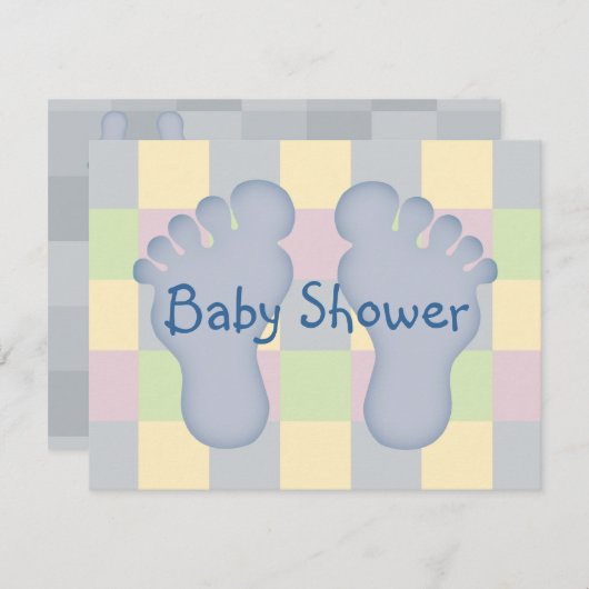 Invitation Baby shower (Devant / Derrière)