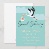 Invitation baby shower (Devant / Derrière)
