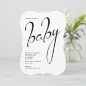 Invitation baby shower (Debout devant)