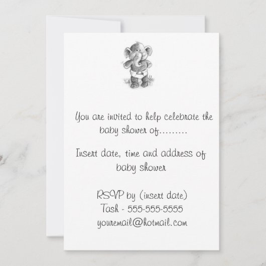 Invitation Baby shower (Devant)