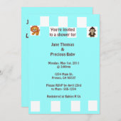 Invitation Baby shower (Devant / Derrière)