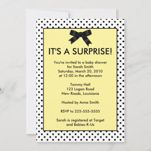 Invitation Baby shower (Devant)