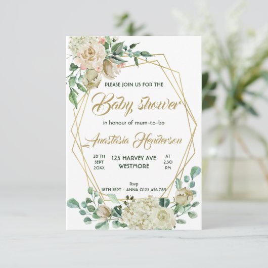 Invitation baby shower (Debout devant)