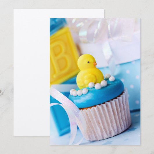 Invitation baby shower (Devant / Derrière)