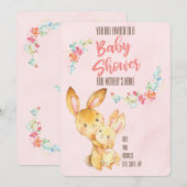 Invitation Baby shower (Devant / Derrière)