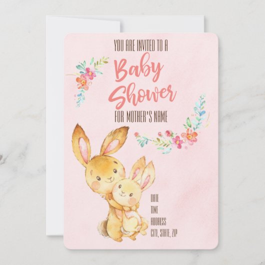 Invitation Baby shower (Devant)