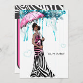 Invitation Baby shower (Devant / Derrière)