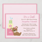 Invitation Baby shower (Devant / Derrière)