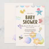 Invitation baby shower (Devant / Derrière)