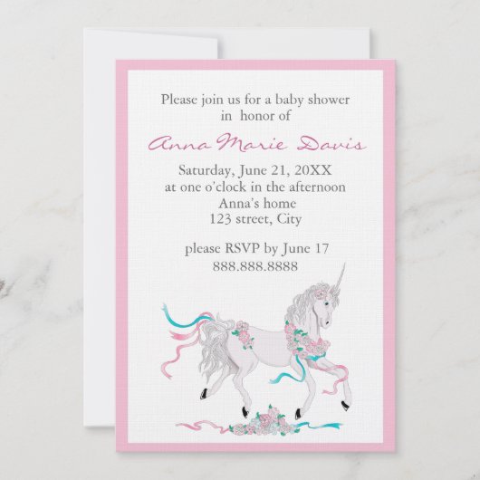 Invitation Baby shower (Devant)