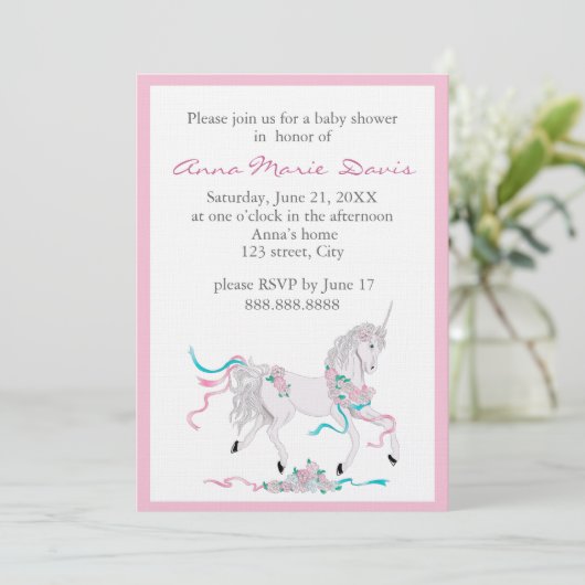 Invitation Baby shower (Debout devant)