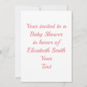 Invitation Baby shower (Dos)