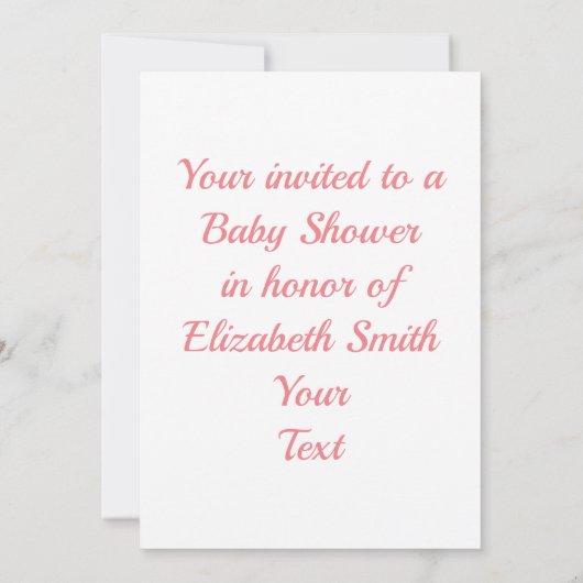 Invitation Baby shower (Dos)